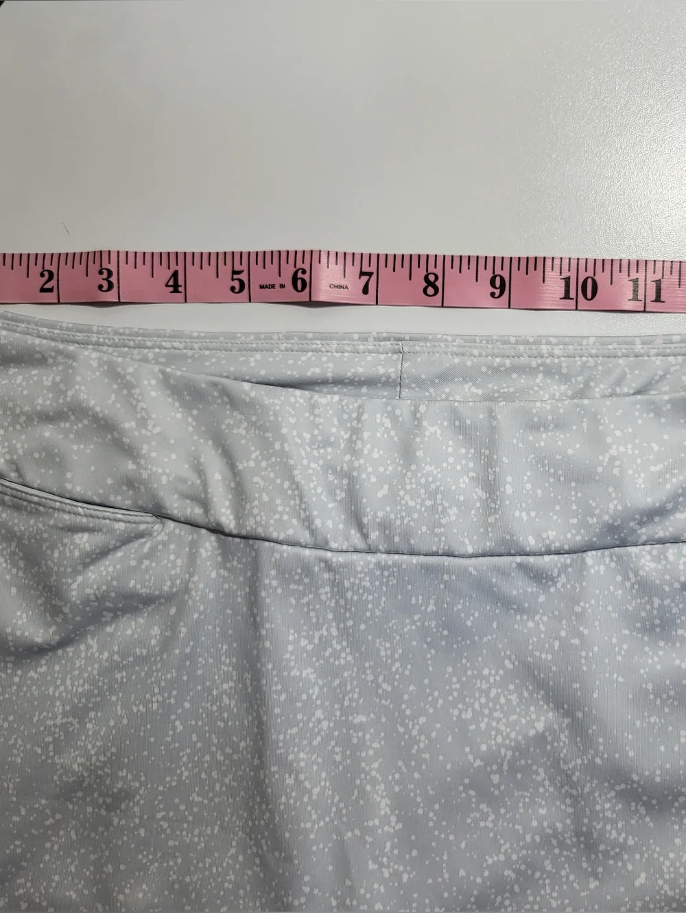 Nike White and Light Gray Athletic Skort